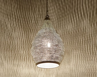 Moroccan Simple Brass Chandelier- Moroccan Pendant Lamp simple decor