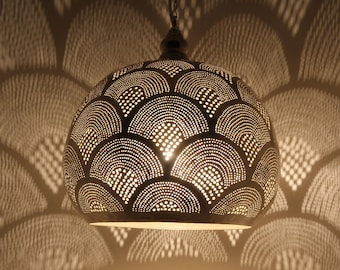 Moroccan Light Fixtures-Pendant Lighting-Moroccan, Simple Moroccan pendant lamp