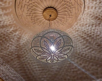 Moroccan Pendant Light - Moroccan Light Fixtures, Simple Moroccan Hanging Lamp