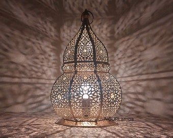 Moroccan Floor Lamp - Brass Moroccan lantern