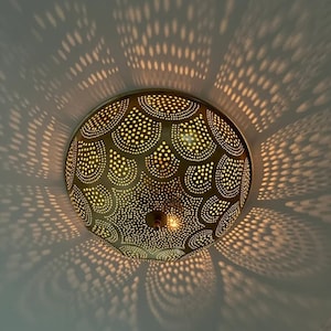 Lampada da soffitto a filo - Apparecchi di illuminazione fatti a mano, semplici lampade da soffitto marocchine, lampada da soffitto