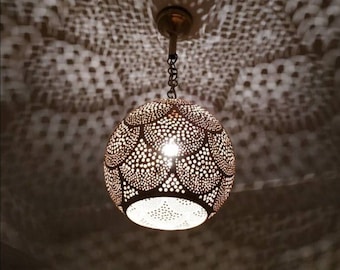 Moroccan style handmade hanging lamp - Moroccan hanging lamp