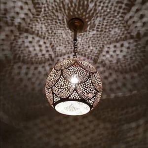 Moroccan style handmade hanging lamp - Moroccan hanging lamp