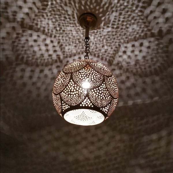 Moroccan Hanging Lamp Etsy
