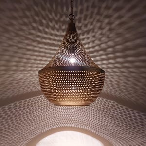 Lámpara colgante sencilla de latón - Iluminación de latón marroquí