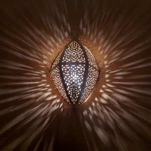 Moroccan Wall Lights Lamp - Handcrafted Copper & Brass Sconce