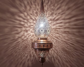 Moroccan Chandelier - Moroccan Brass Pendant light, lampdecor, Home Brass Lights