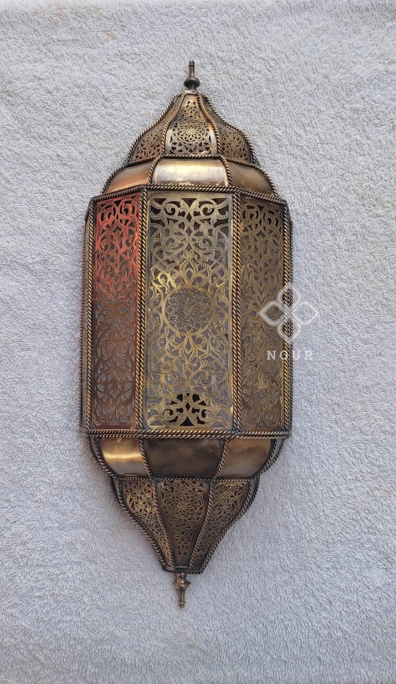 Traditional wall sconce 100% handmade Moroccan lighting image 5