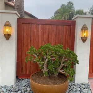 Brass Wall Sconce Lantern – Handmade Outdoor Wall Light, Oriental Lantern Lamp, Luxury Garden & Entryway Lighting Fixture bild 6
