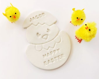 Personalised Easter Chick - Clay Easter Chick - Easter Gift for Kids