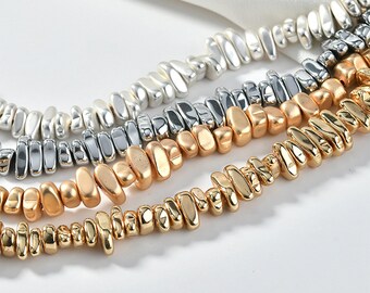 16 St Multicolor Agate Flat Irregular Beads 44-57mm.-Approx.-Strand 40cm.