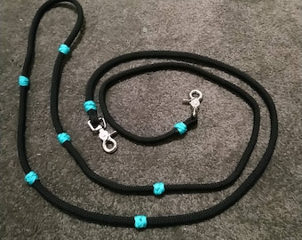 Rope training reins with knots