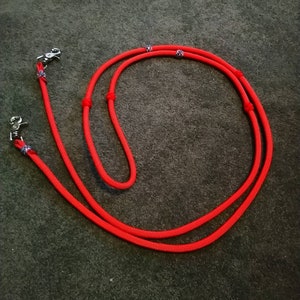 Rope training reins with knots image 6