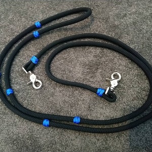 Rope training reins with knots image 2