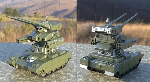 RMV1 Guntank Custom 3d Printed 1/144 Untrimmed Unassembled Resin