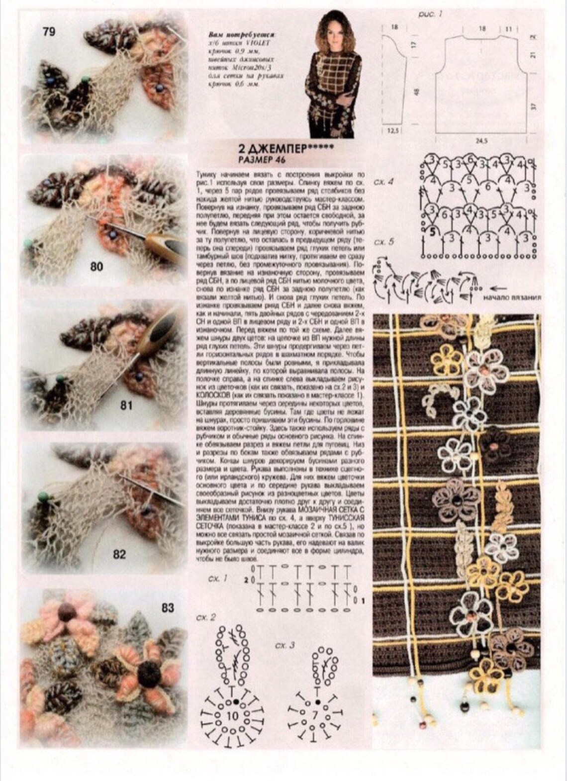 Russian Crochet Pattern EBook issue with schemes in RUSSIAN Etsy