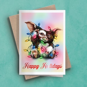 Gremlins Gizmo - Christmas Greetings Card