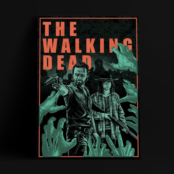 The Walking Dead || Zombie || Night of the Living Dead - A3 Art Print