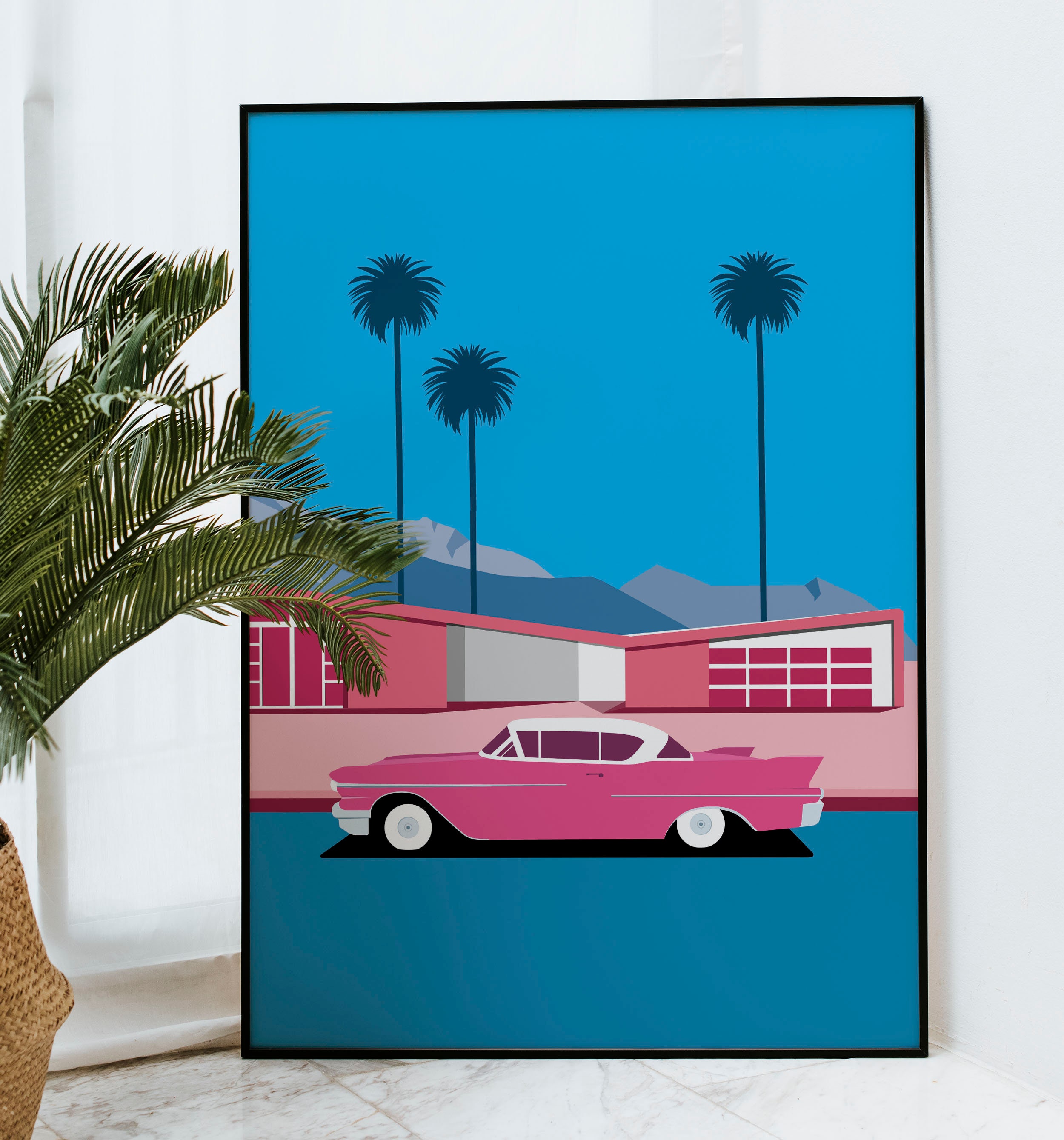 PALM SPRINGS Saguaro Hotel Picture Poster Print Sizes A5 to A0 **FREE DELIVERY
