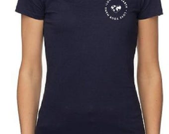 Camiseta de mujer de algodón orgánico - Diseño sostenible 'Love Your MaMa'