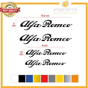 ALFA ROMEO KIT stickers 4 pieces stickers available in various colours.