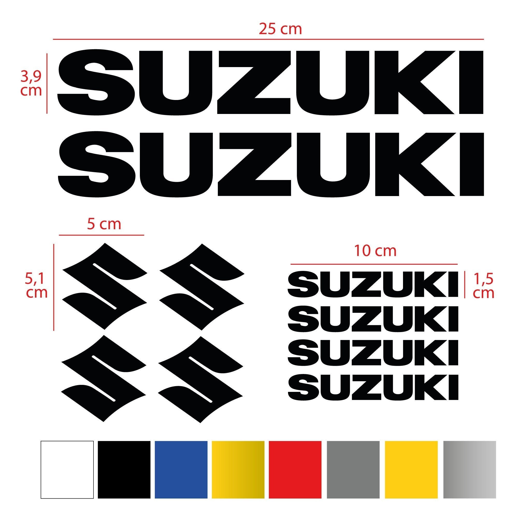 SUZUKI SWIFT kleine Symbol Türgriff Aufkleber Aufkleber Grafiken X4 -   Österreich