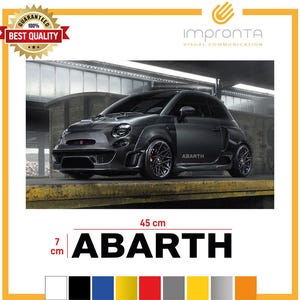 ABARTH stickers 2 pieces stickers available various colors 45 cm.