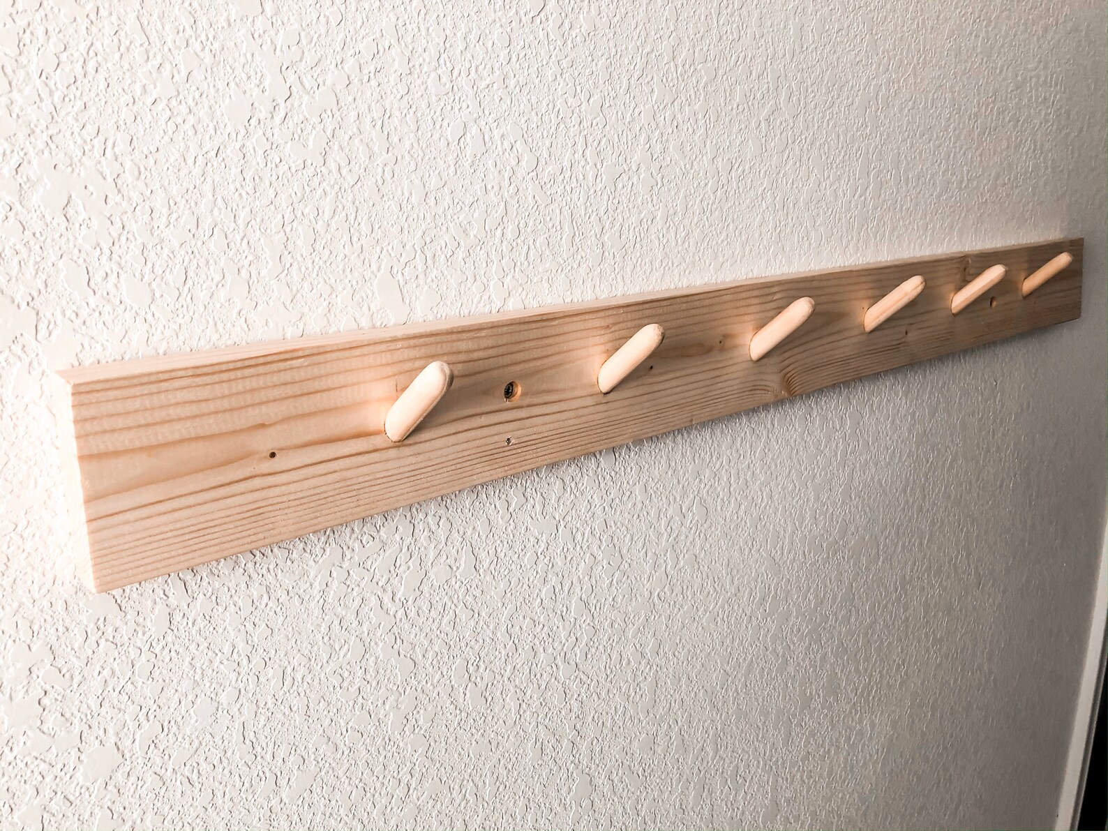 Wooden Peg Rail / Peg Rack FREE SHIPPING Etsy