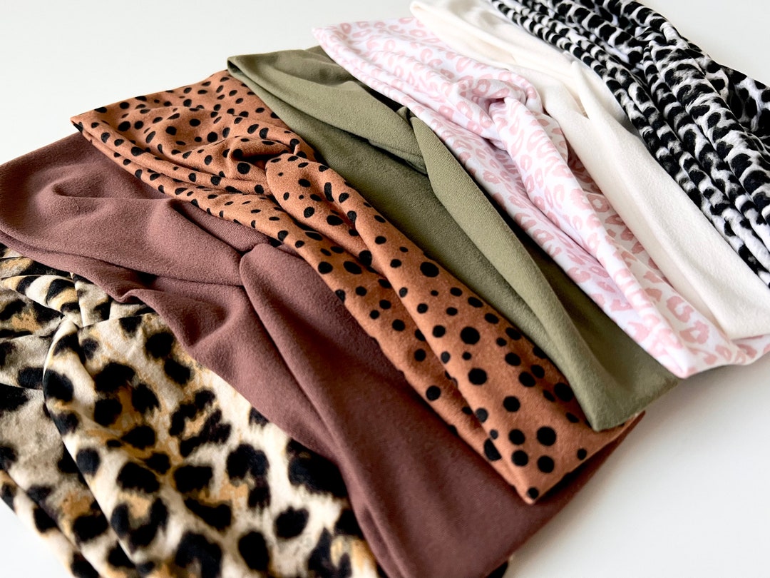 Leopard Headband for Women, Animal Print Headband, Nurse Headband With