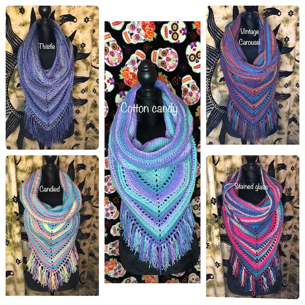 Wild oleander hooded scarf