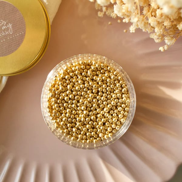 Gold sprinkles 2mm - 100g