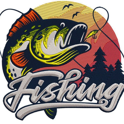 Fishing Lure Trio Embroidery Design Instant Download Etsy