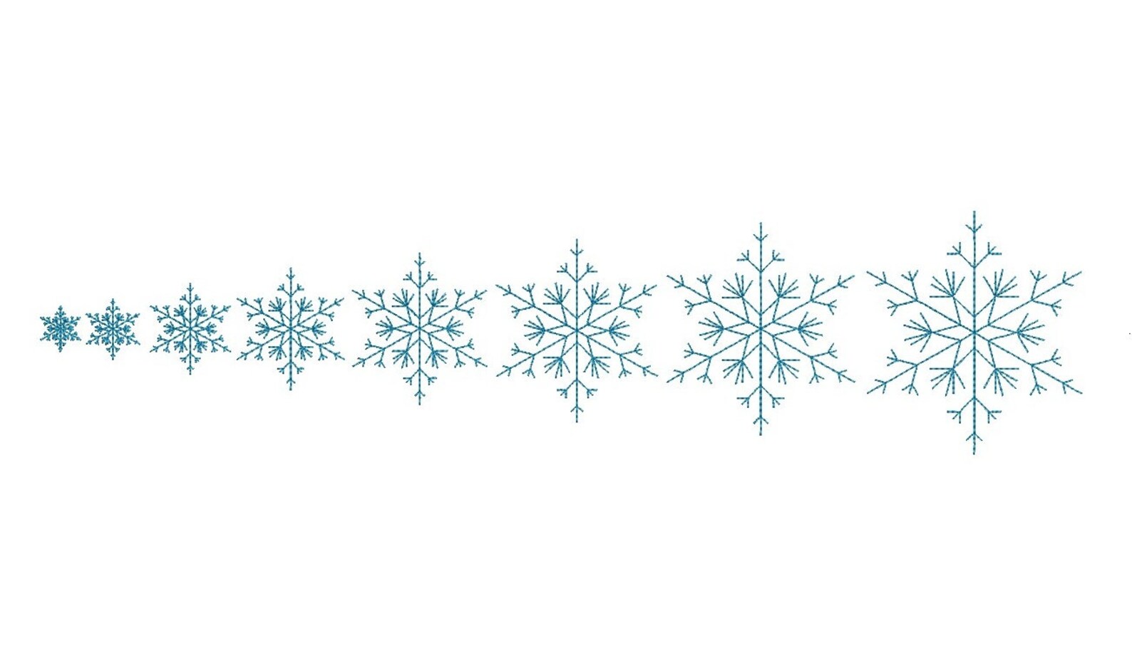 Christmas Snowflake Set Machine Embroidery Design 8 sizes | Etsy