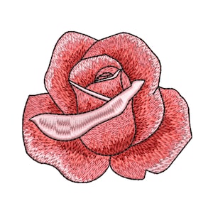ミニローズフラワーの機械刺繍デザイン、繊細な小さなローズフラワーの刺繍パターン、ロマンチックな花、3サイズ - 即時ダウンロード