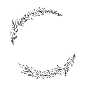 Leaf Wreath Machine Embroidery Design, Floral Frame Embroidery  Pattern 6 size - INSTANT DOWNLOAD