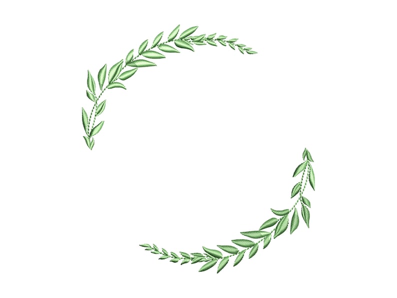 May include: A green leafy wreath with a circular shape, ideal for adding a touch of nature to your home decor.