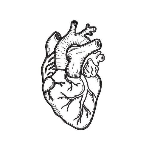 Human Heart Machine Embroidery Design Marymeridius redwork - Etsy