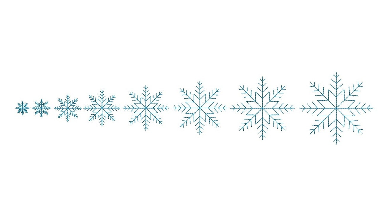 Christmas Snowflake Set Machine Embroidery Design 8 Sizes - Etsy