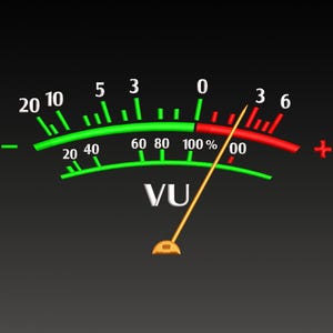 Audio VU Meter Maschinenstickerei, Musik Stickmuster, Sound Level, Audiophile Stickdateien, Größe 4 - INSTANT DOWNLOAD