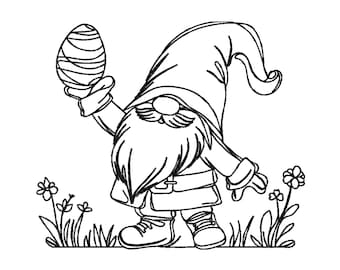 Stickdatei Osterwichtel | Frühling Osterhasen Ei Stichmuster