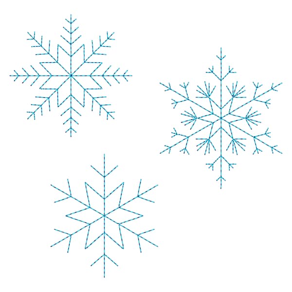 Christmas Snowflake Set Machine Embroidery Design, 8 sizes  - INSTANT DOWNLOAD