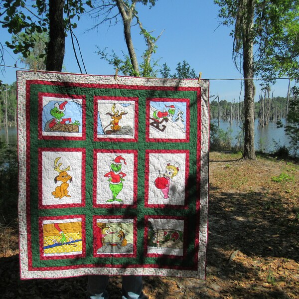 Grinch Christmas Quilt