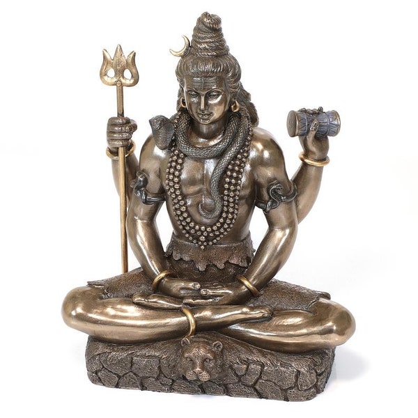 Statue de Shiva, 3 "Lord Shiva, dieu hindou de la méditation, yoga, temps, arts, Shiv Siva, Mahadev, statue par Vijay Emarket