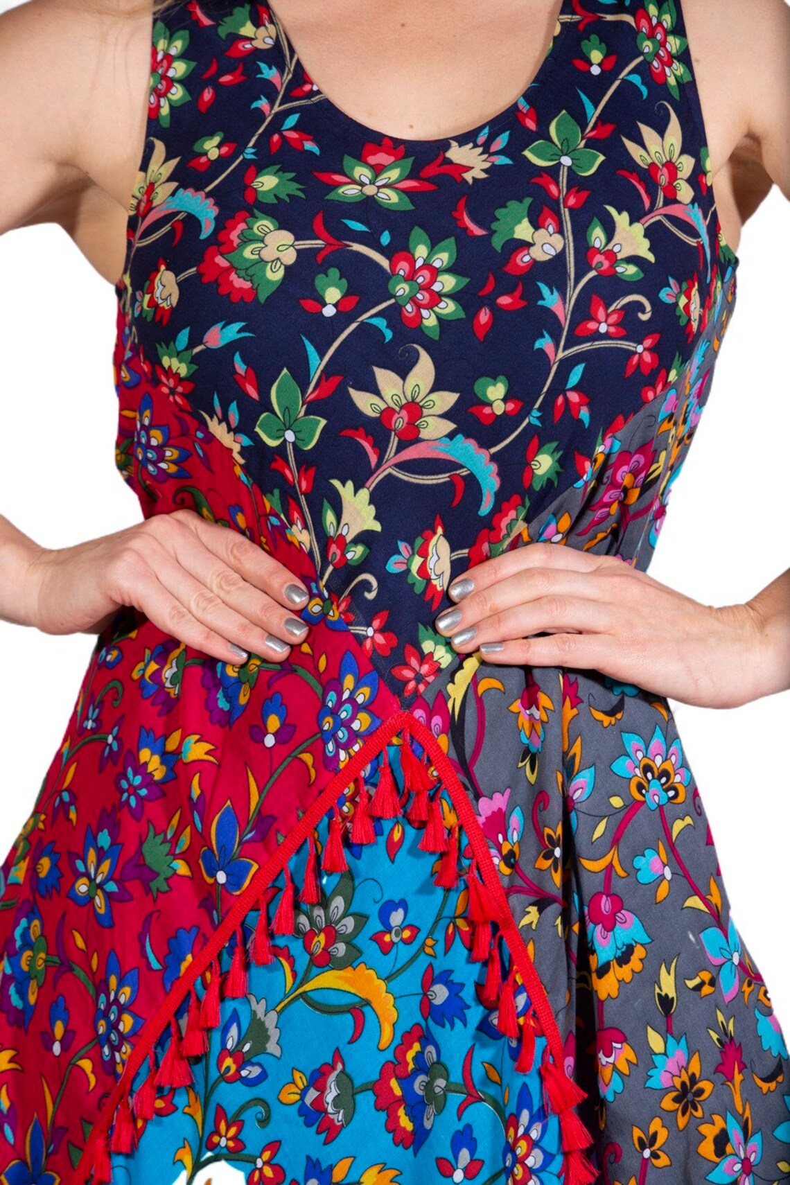 Robe patchwork design coloré robe dété Boho femme robe Etsy