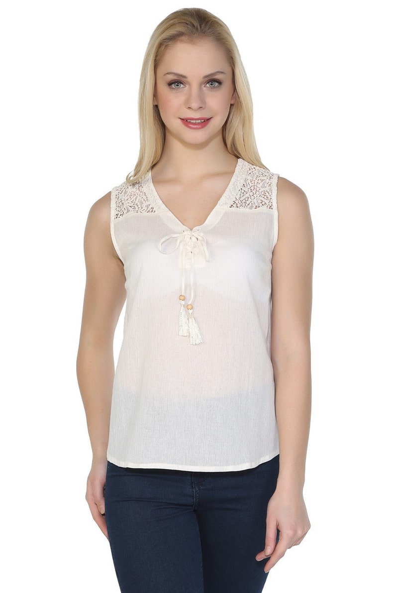Bridesmaids or engagement lace blouse Lace womens blouse Lace tops White blouse 60s blouse Linen shirt top Linen sleeveless blouse