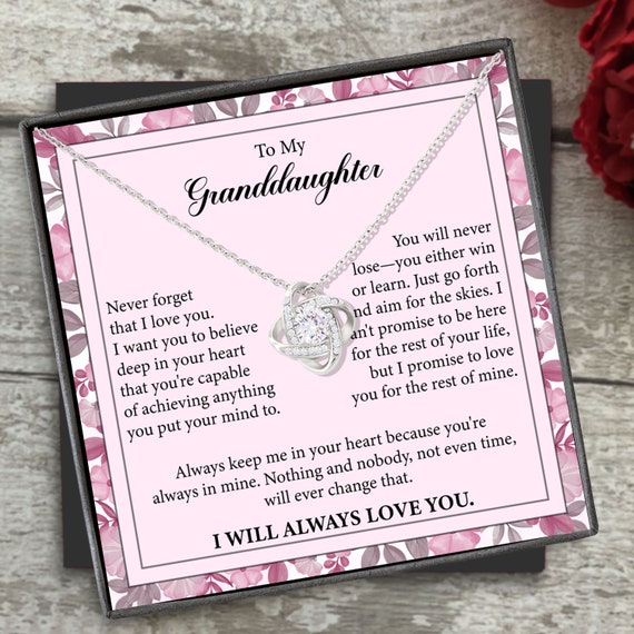 Granddaughter Jewelry Box Gifts for Granddaughter Message Etsy
