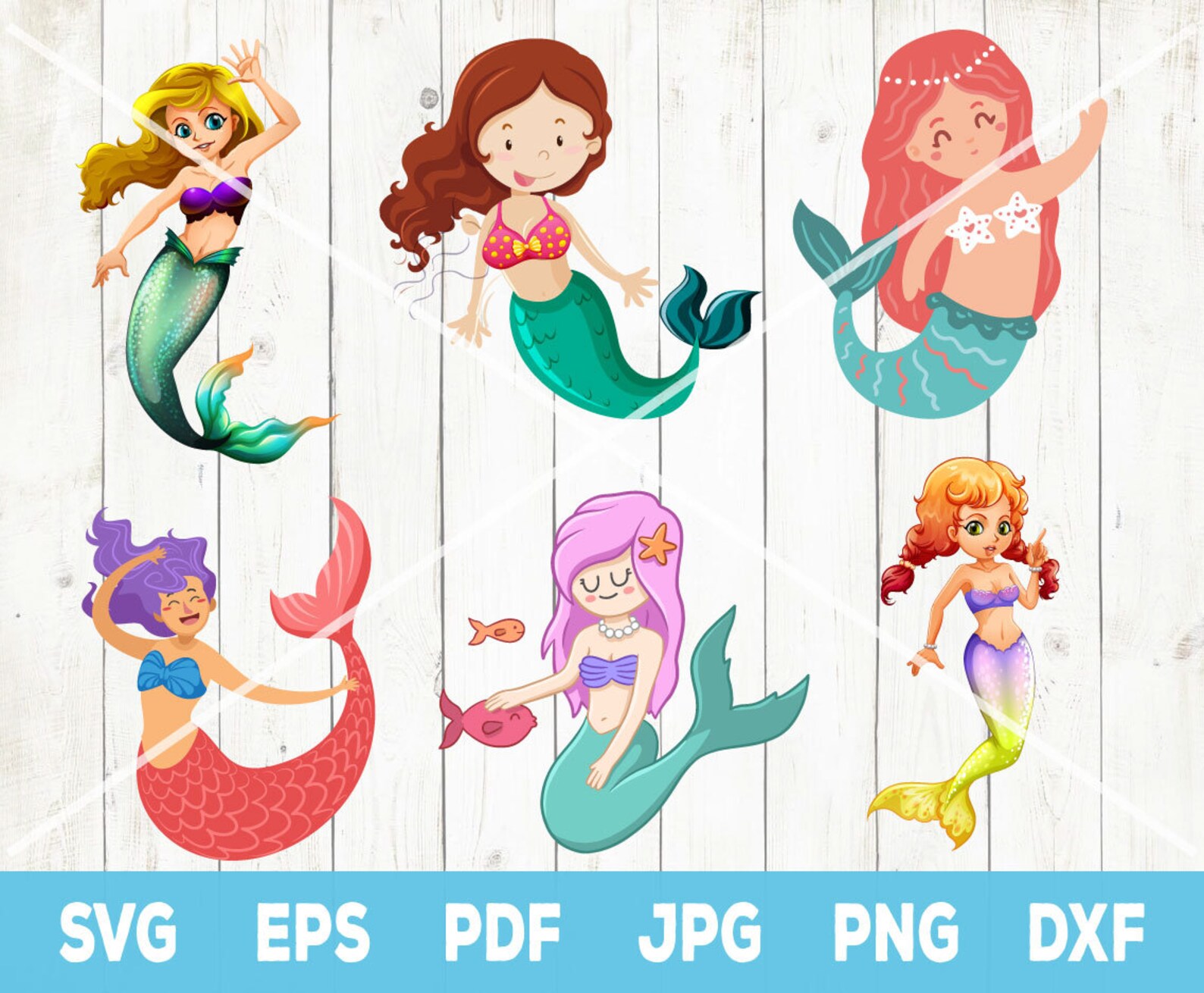 Download Little mermaid svg Mermaid svg bundle mermaid cut file | Etsy