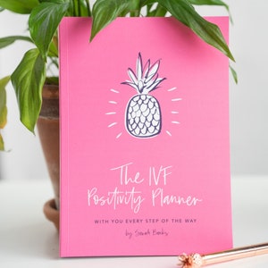 IVF Positivity Planner - Guided journal for IVF, coaching activities, ivf Diary, ivf journal, ivf planner, written by a Fertility Coach.