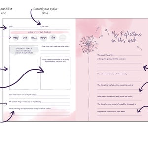 IVF Positivity Planner IVF Journal, IVF Diary, ivf gift, ivf planner, written by a qualified Fertility Coach and endorsed by experts image 10