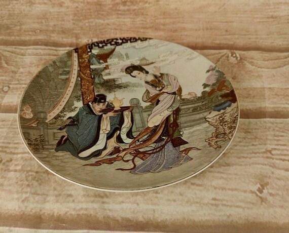 Antique Japanese Bread & Butter Pat Plates– Vintage Ceramic Dessert Dish Set, Collectible Retro Tableware, Elegant Asian-Inspired Home Decor